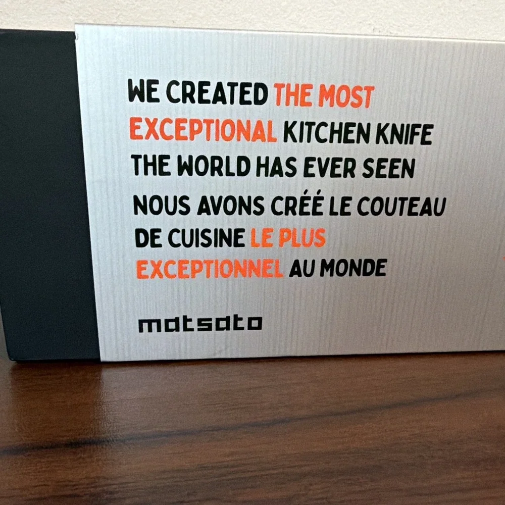 MATSATO® Premium Chef Knife. Japanese Steel Kitchen Knives for Balance & Control